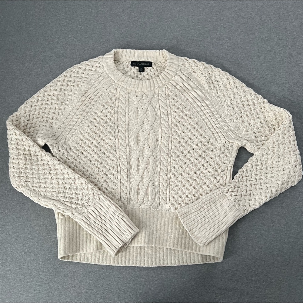 Banana Republic Heavyweight Cable Knit Sweater